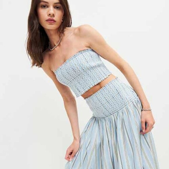 Reformation - NWT Haven Skirt (Color: Cabana Stripe, Size: M) MSRP $218 - Picture 3 of 3